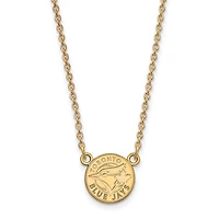 Women's Toronto Blue Jays 18'' 10k Yellow Gold Small Pendant Necklace