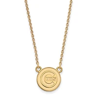 Women's Chicago Cubs 18'' 10k Yellow Gold Small Pendant Necklace