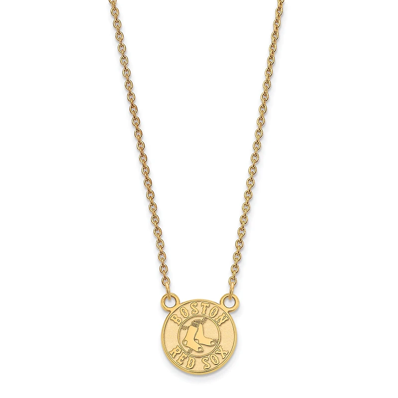 Women's Boston Red Sox 18'' 10k Yellow Gold Small Pendant Necklace