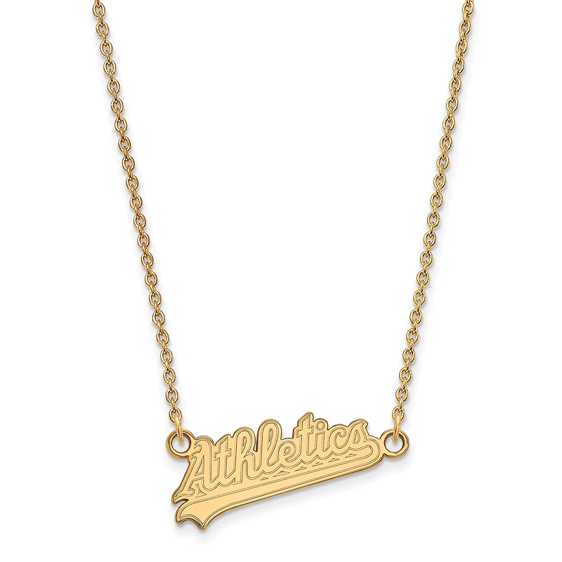 Women's Athletics 18'' 10k Yellow Gold Small Team Pendant Necklace