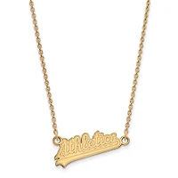 Women's Athletics 18'' 10k Yellow Gold Small Team Pendant Necklace