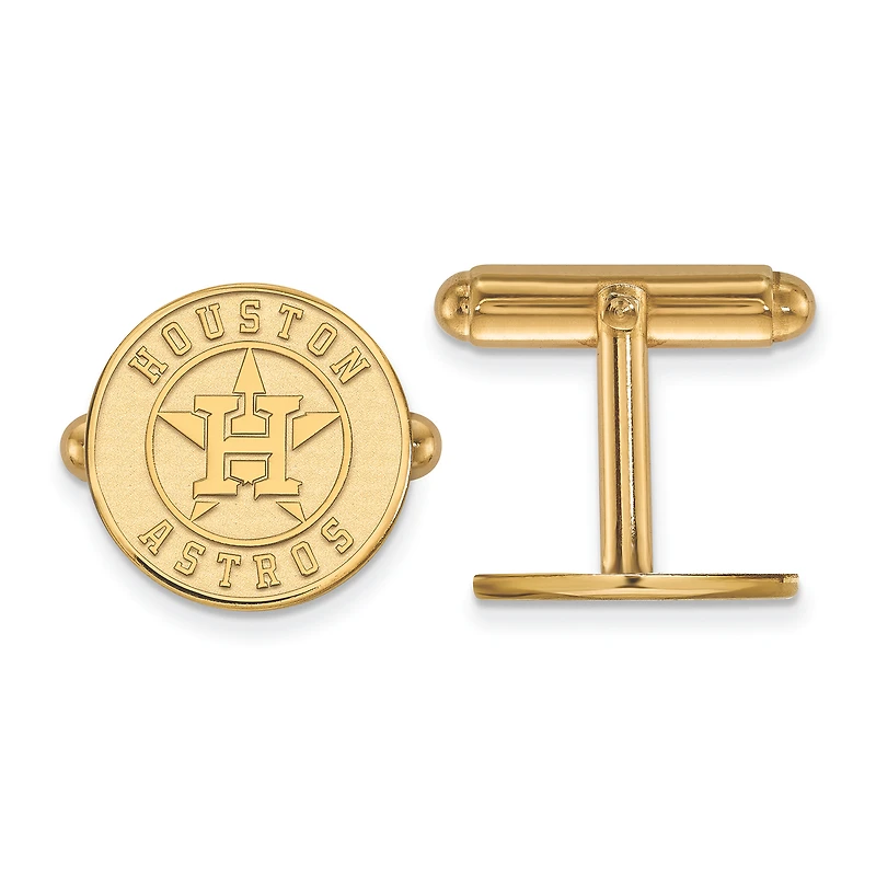 Men's Houston Astros 14k Yellow Gold Cuff Link