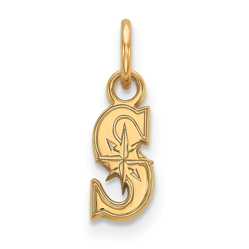 Women's Seattle Mariners 14k Yellow Gold Extra Small Pendant