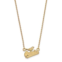 Women's Baltimore Orioles 18'' 14k Yellow Gold Small Pendant Necklace