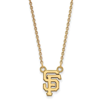 Women's San Francisco Giants 18'' 14k Yellow Gold Small Pendant Necklace