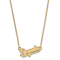 Women's Kansas City Royals 18'' 14k Yellow Gold Small Team Pendant Necklace