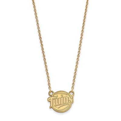 Women's Minnesota Twins 18'' 14k Yellow Gold Small Pendant Necklace