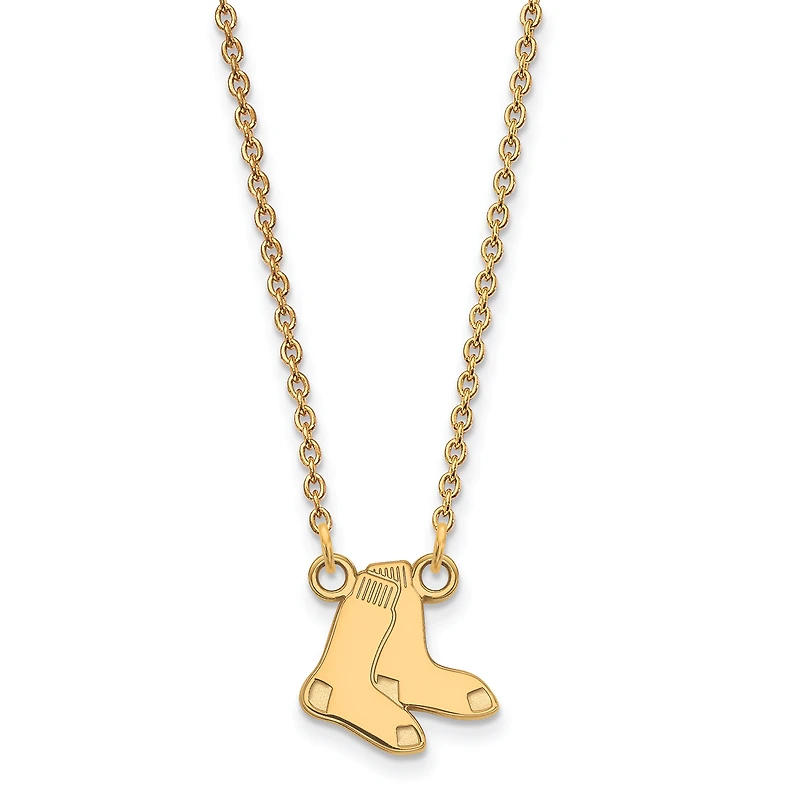 Women's Boston Red Sox 18'' 14k Yellow Gold Small Team Pendant Necklace