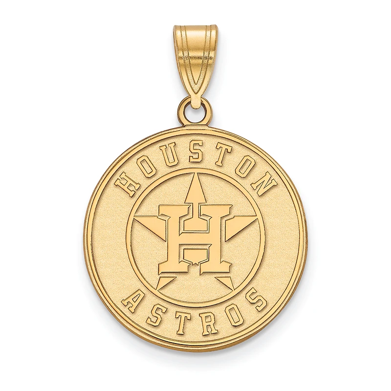 Women's Houston Astros 14k Yellow Gold Large Pendant