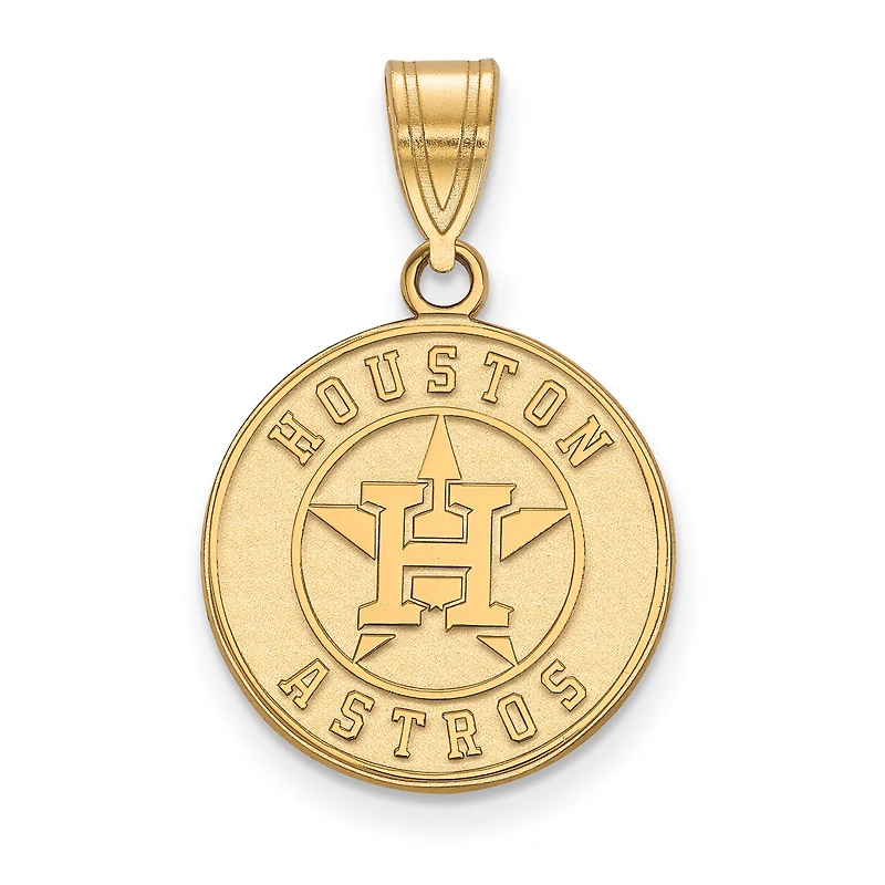 Women's Houston Astros 14k Yellow Gold Medium Pendant