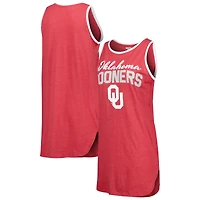 Women's Concepts Sport Crimson Oklahoma Sooners Tank Nightshirt