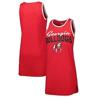 Women's Concepts Sport Red Georgia Bulldogs Tank Nightshirt