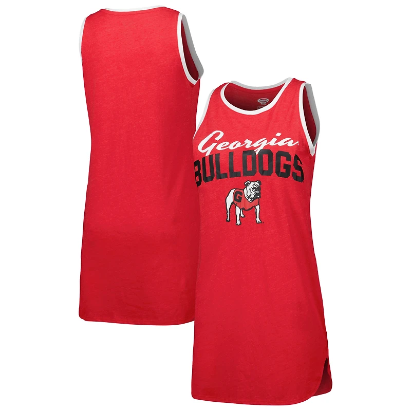 Women's Concepts Sport Red Georgia Bulldogs Tank Nightshirt