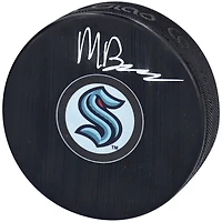 Matty Beniers Seattle Kraken Autographed Hockey Puck