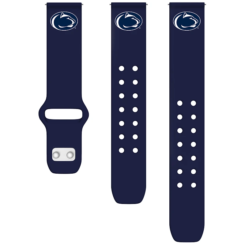 Navy Penn State Nittany Lions 20mm Samsung Silicone Watch Band