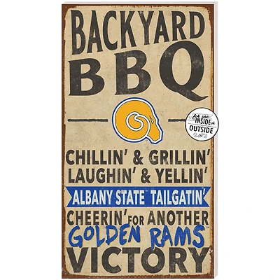 Albany State Golden Rams 11'' x 20'' Indoor/Outdoor BBQ Sign