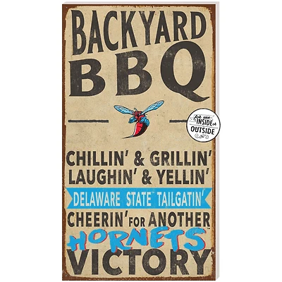 Delaware State Hornets 11'' x 20'' Indoor/Outdoor BBQ Sign