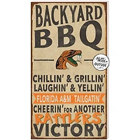 Florida A&M Rattlers 11'' x 20'' Indoor/Outdoor BBQ Sign