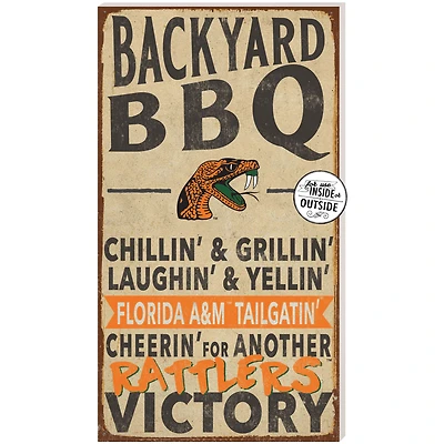 Florida A&M Rattlers 11'' x 20'' Indoor/Outdoor BBQ Sign