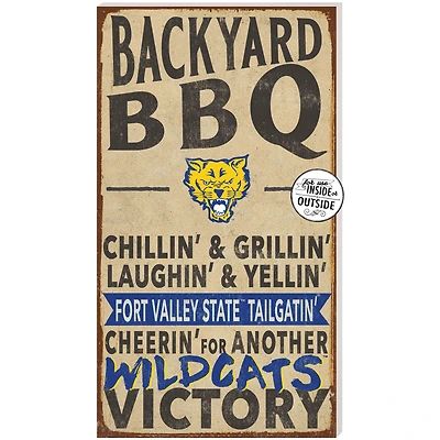 Fort Valley State Wildcats 11'' x 20'' Indoor/Outdoor BBQ Sign