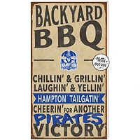 Hampton Pirates 11'' x 20'' Indoor/Outdoor BBQ Sign
