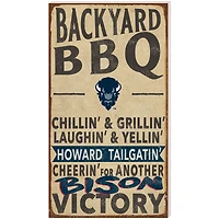 Howard Bison 11'' x 20'' Indoor/Outdoor BBQ Sign