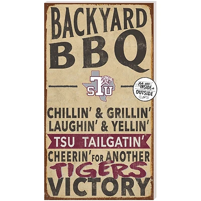 Texas Southern Tigers 11'' x 20'' Indoor/Outdoor BBQ Sign