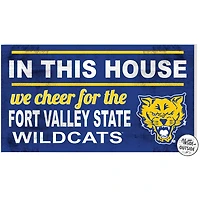 Fort Valley State Wildcats 11'' x 20'' Indoor/Outdoor In This House Sign