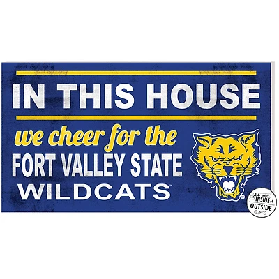 Fort Valley State Wildcats 11'' x 20'' Indoor/Outdoor In This House Sign