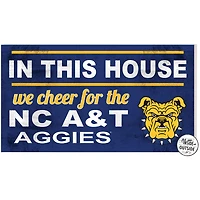 North Carolina A&T Aggies 11'' x 20'' Indoor/Outdoor In This House Sign