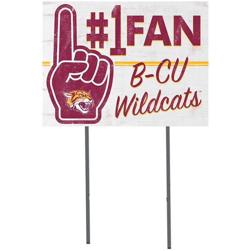 Bethune-Cookman Wildcats 18'' x 24'' #1 Fan Yard Sign