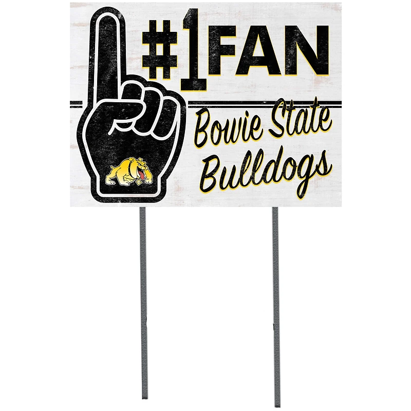 Bowie State Bulldogs 18'' x 24'' #1 Fan Yard Sign