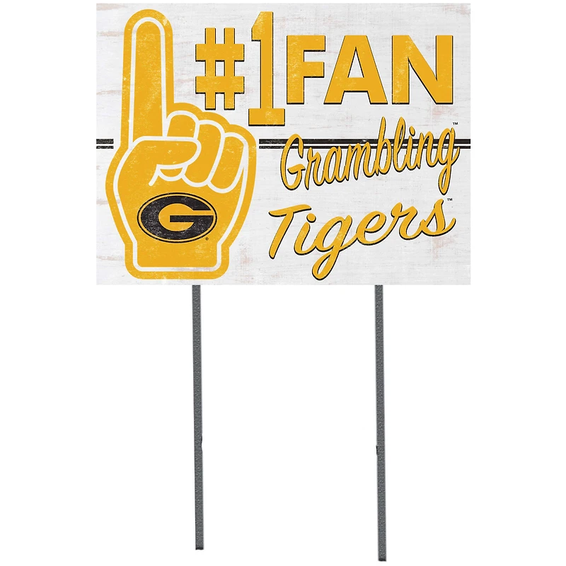 Grambling Tigers 18'' x 24'' #1 Fan Yard Sign