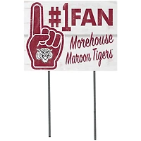 Morehouse Maroon Tigers 18'' x 24'' #1 Fan Yard Sign