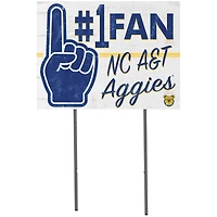 North Carolina A&T Aggies 18'' x 24'' #1 Fan Yard Sign
