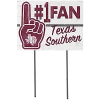 Texas Southern Tigers 18'' x 24'' #1 Fan Yard Sign