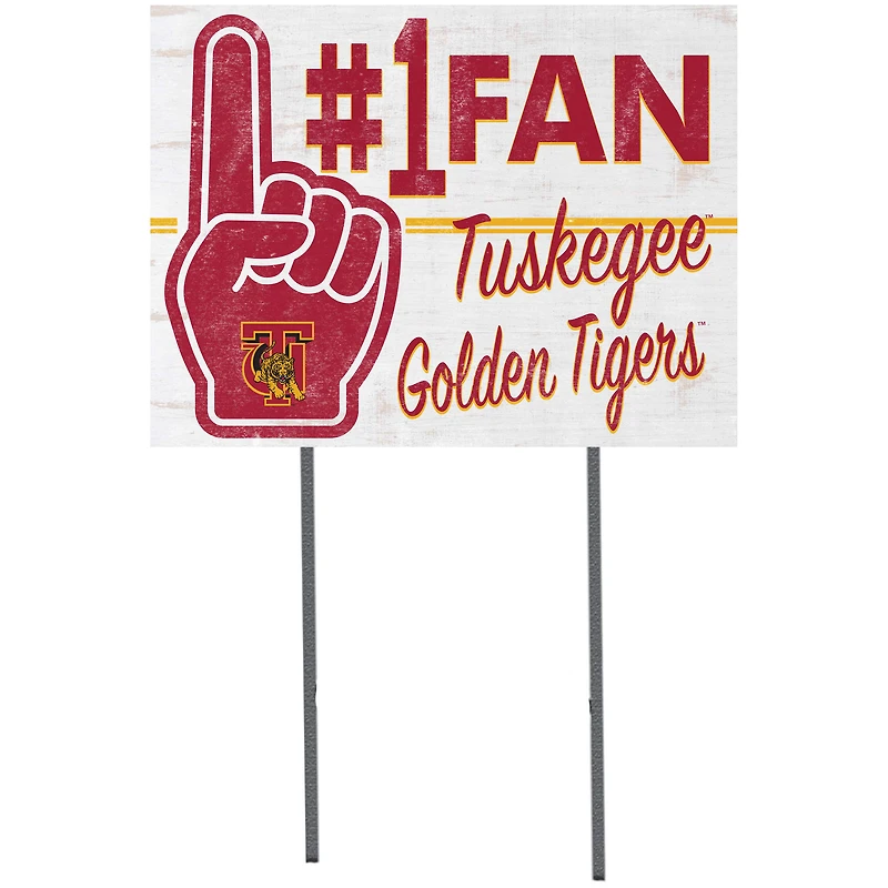 Tuskegee Golden Tigers 18'' x 24'' #1 Fan Yard Sign