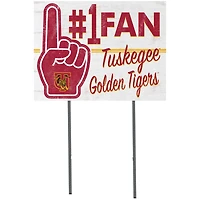 Tuskegee Golden Tigers 18'' x 24'' #1 Fan Yard Sign