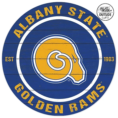 Albany State Golden Rams 20'' x 20'' Indoor/Outdoor Circle Sign