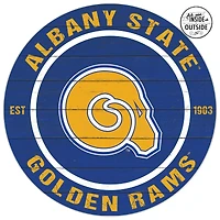 Albany State Golden Rams 20'' x 20'' Indoor/Outdoor Circle Sign