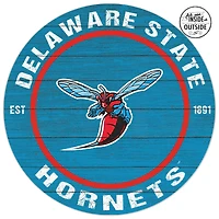 Delaware State Hornets 20'' x 20'' Indoor/Outdoor Circle Sign