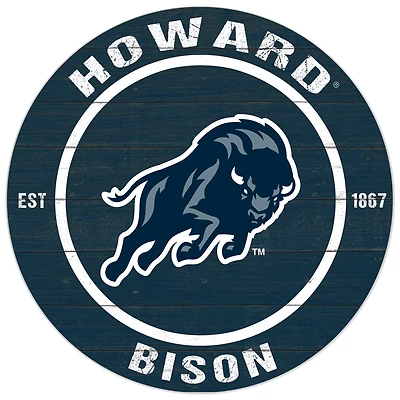 Howard Bison 20'' x 20'' Indoor/Outdoor Circle Sign