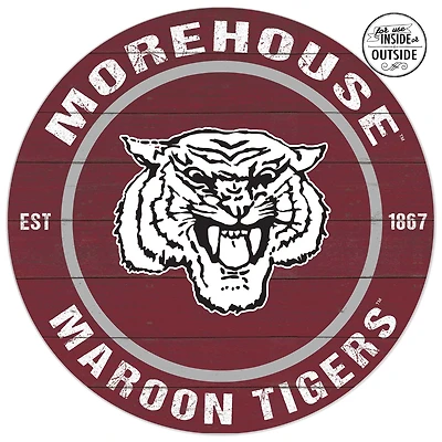 Morehouse Maroon Tigers 20'' x 20'' Indoor/Outdoor Circle Sign