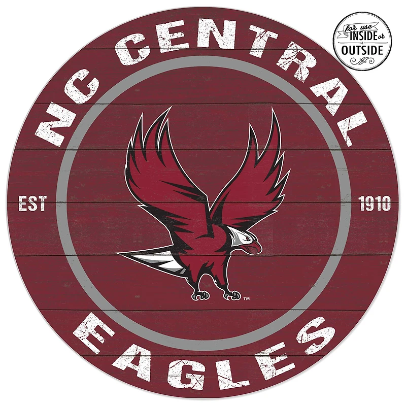 North Carolina Central Eagles 20'' x 20'' Indoor/Outdoor Circle Sign