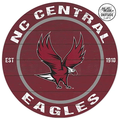 North Carolina Central Eagles 20'' x 20'' Indoor/Outdoor Circle Sign