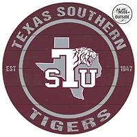 Texas Southern Tigers 20'' x 20'' Indoor/Outdoor Circle Sign