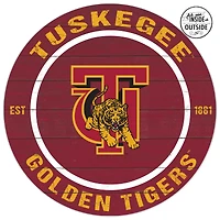 Tuskegee Golden Tigers 20'' x 20'' Indoor/Outdoor Circle Sign