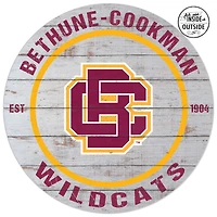 Bethune-Cookman Wildcats 20'' x 20'' Indoor/Outdoor Weathered Circle Sign