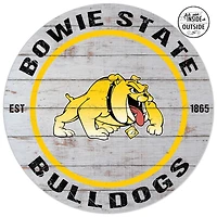 Bowie State Bulldogs 20'' x 20'' Indoor/Outdoor Weathered Circle Sign