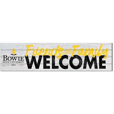 Bowie State Bulldogs 10'' x 40'' Friends & Family Welcome Sign